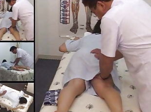 Spy cam in Japanese massage salon