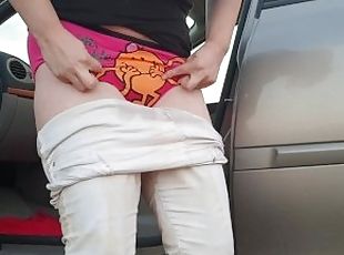 AliceWetting  - Oops I went pee in the car!  I couldnt hold it!