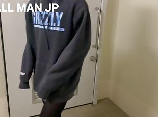 Voyeur video of public toilet ? Peeing of a cute girl  Japanese